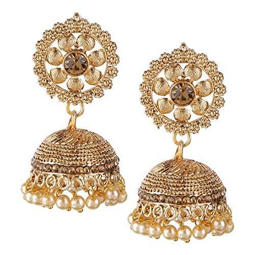 Rose Gold Plated earrings with LCT beads