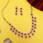 Wine Color Double layered Necklace