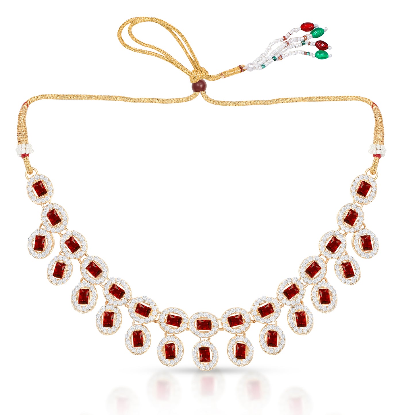 Wine Color Double layered Necklace