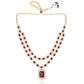 Nita Ambani Styled Wine Color Necklace