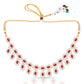 Fine Double Layered Ruby Stone Necklace