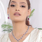 Nita Ambani Styled Wine Color Necklace