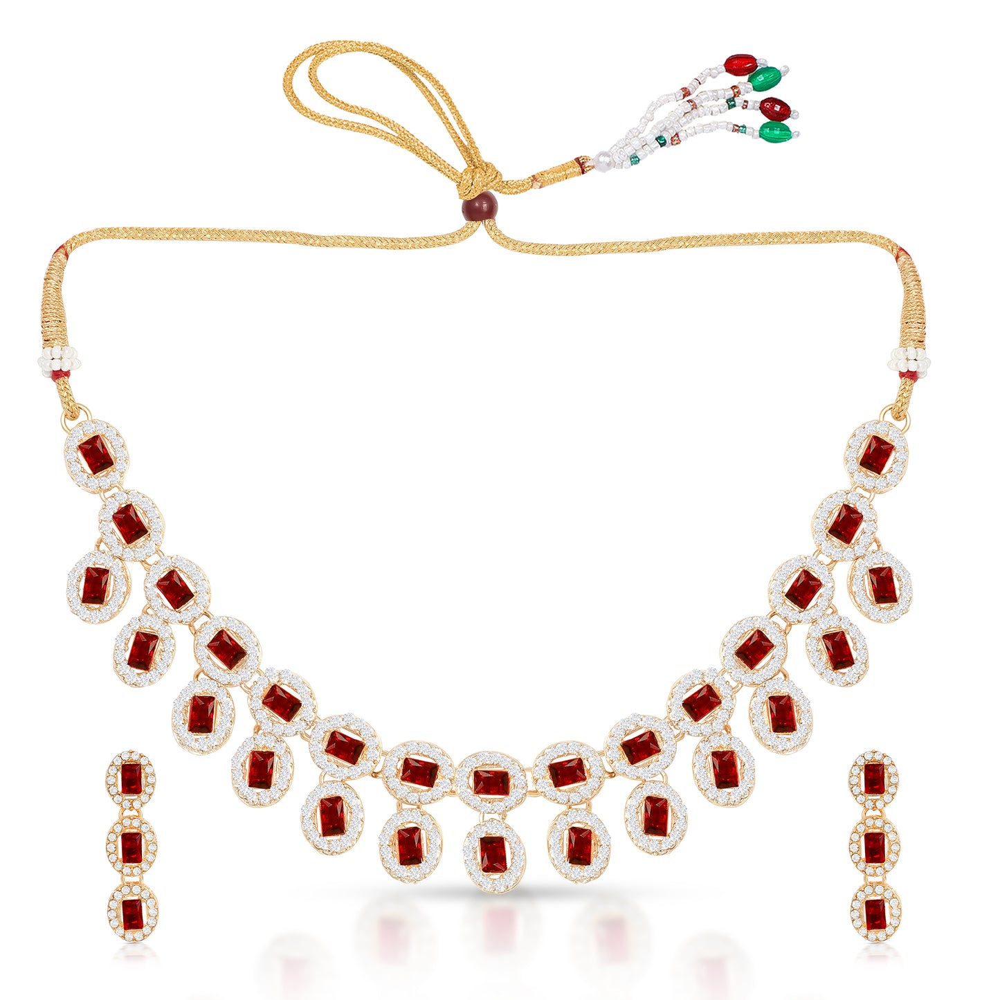 Wine Color Double layered Necklace