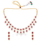 Fine Double Layered Ruby Stone Necklace