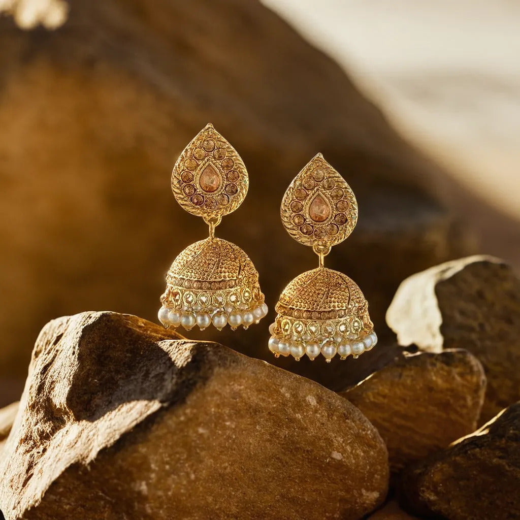 Gold Plated Traditional LCT jhumki