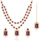 Nita Ambani Styled Wine Color Necklace