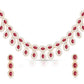 Fine Double Layered Ruby Stone Necklace