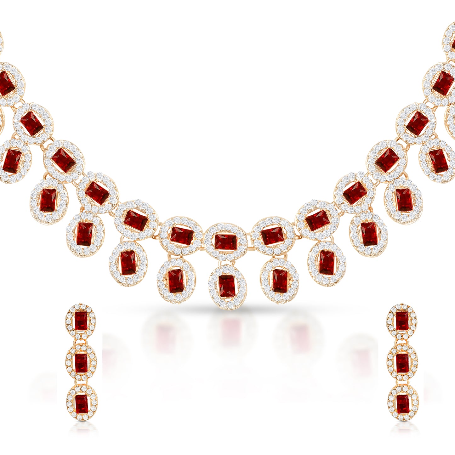 Wine Color Double layered Necklace