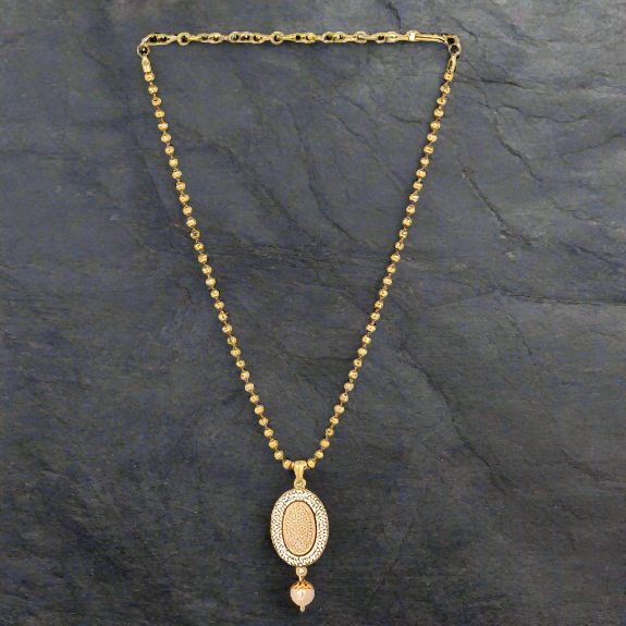 Gold Plated Elegant Chain Pendant