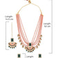 Gajari & Green Multistrands Bridal Necklace Earring Maangtikka & Ring Set For Women ...