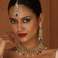 Heavy Looked Multicolor Kundan & Beads Studded Choker Necklace Set For Women