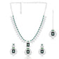 Nita Ambani Style Rich Necklace with Green Emerald Stone