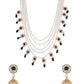 Long Layered Pearl Necklace