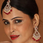 Earring Tika Ruby with mehendi plating