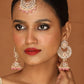 Earring Tika with Pink Pearls