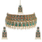 Gold Plated Green Necklace