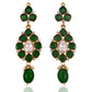 Gold plated Rajasthani Hasli Green Necklace Set