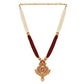 Gold Plated Long Necklace with Traditional Pendant
