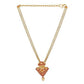Gold Plated Ruby Traditional Chain Pendant
