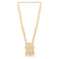 Gold Plated Long Peach Necklace