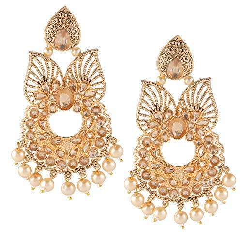 Gold Plated Earrings with LCT beads