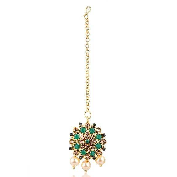 Gold Plated Green LCT Necklace
