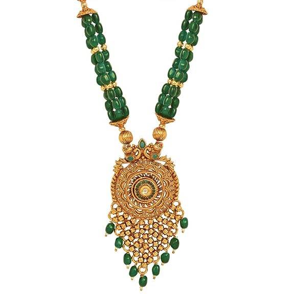 Gold Plated Long Traditional Jewellery Set
