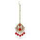 Gold Plated Necklace with Red beads