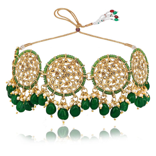 Rajasthani Kundan and Meenakari Choker Necklace Set