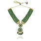 Long Layered green Necklace