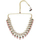 Unique Triangle Dabbi Kundan Necklace with Drop Earring