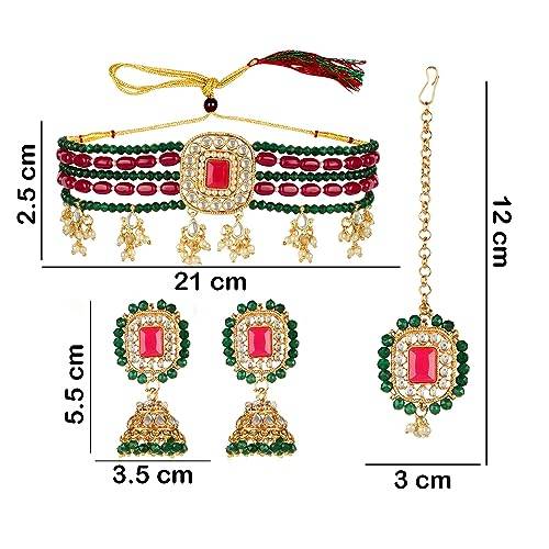 unique patwa set with maroon and green combo