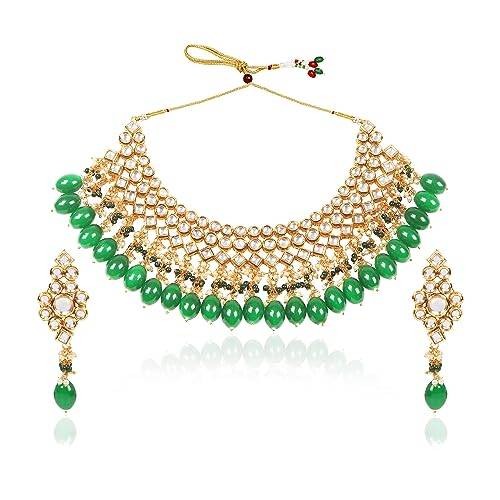 superb all season High values necklace set with premium dabbi kundan stones