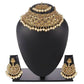 high gold plated choker with premium LCT beads