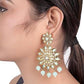 high gold firozi earring with tumble