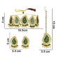 18 Carat gold Plating Green Chokar Set