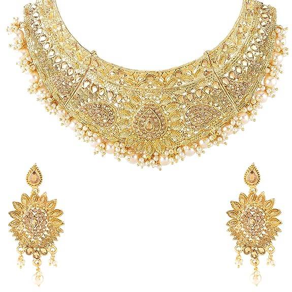 High Gold white Necklace with cream gucha