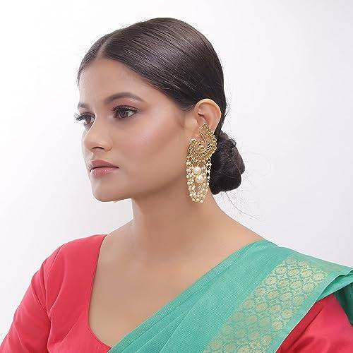 Peacock Earring with fine Lct Texture
