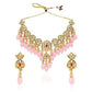 Dabbi kundan necklace with pink beads