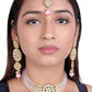 vintage combo earring with acrylic sheet plated with Premium Monalisa kundan and thewa