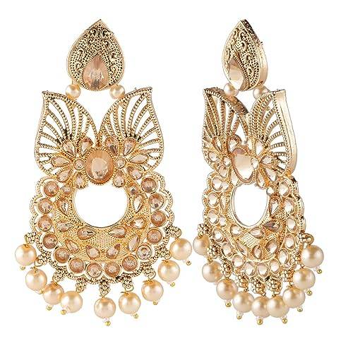 Gold Plated Earrings with LCT beads