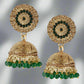 Gold Plated Traditional green jhumki