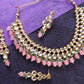 Classic Pink Dabbi Kundan Necklace